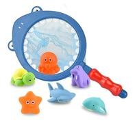 Baby Bath Toys - HundoPony Fish Net Bathtub Toys, Swimming Pool Toys Sea Animals Water Toys for Toddler Kids 1 2 3 4 Year Old Fun Gifts