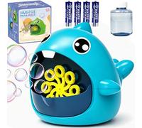 Baby Bath Toys, Shark Automatic Bubble Maker for Toddler, Shark Bath Toys, Baby Bath Bubble Machine for 1- 4 year old, Water Game toy, Fun Shower Toy, for Kids Boys Girls-J