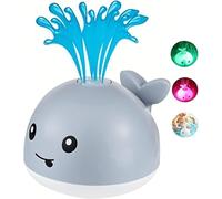 Baby Bath Toys, Toddler Bath Toys for Kids Ages 1-3, Light Up Whale Bath Toy Sprinkler, Pool Water Table Infant Baby Toys 6-12-18 Months, Bathtub Fountain Toy, Toddler 1st Birthday 1 2 3 Gifts