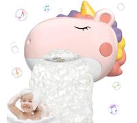 Baby Bath Toys, Unicorn Bath Bubble Machine Toddler Bath Toys for Kids Ages 1-3 4-8, Interactive Bathtub Shower Water Toys Bubble Maker with Music Christmas Birthday Gifts