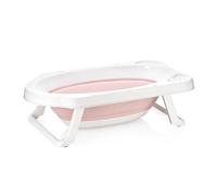 Baby Bath Tub Foldable Kids Shower Support 33L Safe Grey / Pink / Blue Plastic