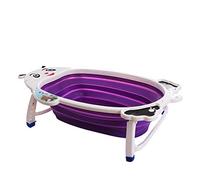 Baby Bath Tub Folding Tub Plastic Bath Tub Baby Tub Folding (Blue)