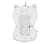 Baby Bath Tub Seat Cushion, Floating Safe Foldable Infant Bathing Support Mat Adjustable Bath Pad Bath Support Seat Shower Mat Infant Newborn Bath Pillow Seat Pad for Bathtub (Light Blue Stars)
