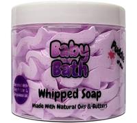 Baby Bath Whipped Soap Body Wash - 150g - Natural Oils and Butters - Calm & Relaxing Scent - Vegan Friendly - Puddle of Wax - Made in the UK