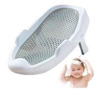 Baby Bather Breathable Baby Lounger 0-24 Months with Drain Hole Infant Bathtub Daily Portable Baby Bather Slip-Resistant Collapsible Baby Bathtub Tubs Sets for Newborns Grey