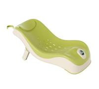 Baby Bather with Thermometer and 3 Reclining Positions Baby Bath Support for Use on The Counter, in The Sink or in The Bathtub, Newborn Infant Baby Bathtub Shower Seat for Babies 0-12 Months (A)