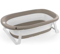 Dolu 7256 Full Collapsible Folding Baby Bathtub with Water Stopper on The subfloor, Suitable Solution for Every Parent, Measures 20.5 x 75.5 x 45.2 cm - Grey