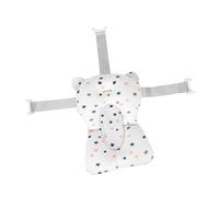 Baby Bathtub Floating Pillow, Adjustable Baby Bath Support Cushion, Lovely Safe Elastic for Newborn Bathroom (White Star Pattern)