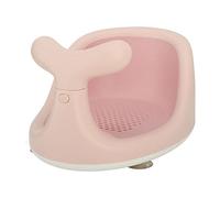 Baby Bathtub Seat, Bathroom Infant Shower Chair Skid Proof Suction Bath Seat Cartoon Shape Lying Safe Bathtub Seat for Bathroom Washroom(Pink)