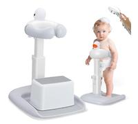 Baby Bathtub with Shower Support, Anti-Pinch Support, Adjustable Shower Tower to Help Your Baby Stand up, Ideal as Shower Support for Small Baby and as A Gift