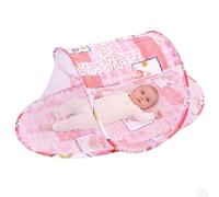 Baby Beach Tent,Portable Foldable Mosquito Net, Portable Folding Infant Bed Canopy Netting Tent for ummer Travel Children's Bedding Breathable Mesh Comfortable Easy Storage Cotton Polyester Mesh