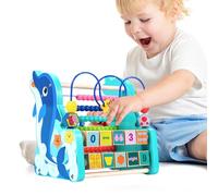 Baby Bead Maze | Educational Board Game with Dolphin Design | Educational Toy,for Toddler Baby Kids 3 Years Old + Christmas Birthday Preschool Travel Classroom