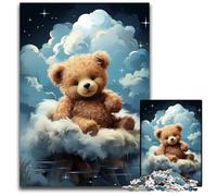 Baby Bear 1000 Piece Puzzle Difficult Puzzles for Adults Ideal for Lover Perfect Christmas New Year Valentine's Gift 1000 PCS(38x26cm)