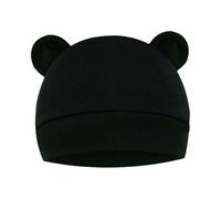 Baby Bear Ears Cap Newborn Soft Cotton Beanie Cute Infant Hat Breathable Lightweight Headwear Adjustable Stretchy Comfortable Photo Prop Outfit Accessory Gift Set for Boys Girls