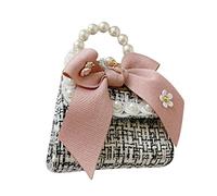 Baby Bears Socks Chain Shoulder Bowknot Baby Messenger Bag Kids Bag Girls Baby Care (A, One Size)
