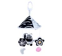 Baby Bed Crib Hanging Mobile - Baby Nursery Soother, Developmental Vision Activity Toy | Hand Eye Coordination Skills Build Movement, Monochrome Black White Stimulus