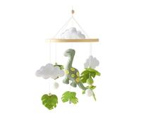 Baby Bed Mobile Baby Wind Chime Sheep, Clouds Moon and Star Wooden Mobile Baby Nursery Hanging Bed Bell, Baby Bed Pendant Game Mobile Bed Decor (Dinosaur)