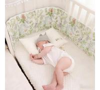 Baby Bed Rail, Padded, Interlocking Bed Rail, One Piece Anti-Collision Cushion Made of Pure Cotton (Midsummer Sunshine, 180 cm)