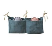 Baby Bed Storage Bag - Hanging Organizer, Compact Design | Baby Accessories Utensils Diaper Books Toy for Convenient Storage in the Bedroom with Storage