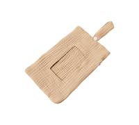 Baby Bed Wet Hanging Bag Double Layer Cotton Crepe Bedside Tissue Storage Bag Hanging Zippered Case Wet Pocket