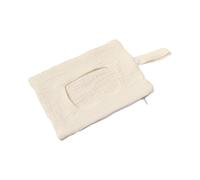 Baby Bed Wet Hanging Bag Double Layer Cotton Crepe Bedside Tissue Storage Bag Hanging Zippered Case Wet Container