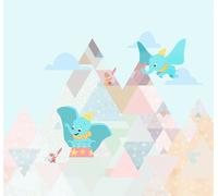 Baby bedroom Disney WALL MURAL 300x280 cm Dumbo elephant Nursery wallpaper decor
