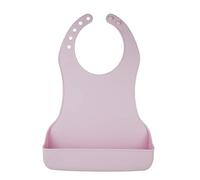 Baby Bib Anatomic Swedish Design BPA Free Soft Silicone Foldable Feeding Travel Waterproof Queen Pink