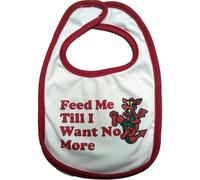 Baby Bib - Feed Me Till I Want No More | Cute & Quirky Baby Bib Inspired by the Welsh National Anthem | Super-Soft, Absorbent & Easy to Wash | A Fun Gift for Proud Welsh Families