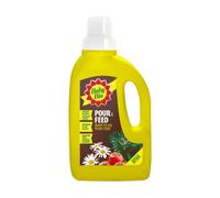 Baby Bio Pour & Feed Liquid Plant Food, 1L - Ready To Use Houseplant Food - with Seaweed Extract - to Stimulate Healthy Growth and Vibrant Flowering - Indoor Use Plant Nutrition