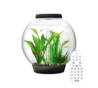 Baby biOrb 15L Aquarium in Black with MCR LED Lighting (72002) - 360 Degree View, Biological Filtration & Air Pump