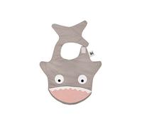 Baby Bites Original - Shark stone grey bib