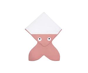 Baby Bites Original - Shark tail towel - Pink