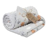 Baby blanket cuddle blanket All-season plush fabric 75x100 cm - children's blanket stroller blanket baby blankets stroller blanket and starter set for newborns and children Oeko-Tex