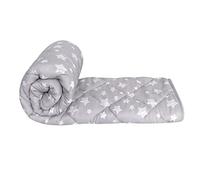 Baby Blanket for Boys and Girls, Soft Cozy Toddler Comforter Quilted with Grey Star Print, Ultra Soft and Comfortable Down Alternative Crib Comforter, 39x47 Inches