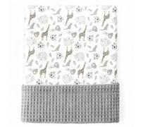 Baby Blanket for Newborns, Soft Blanket with Waffle Cotton Backing 75X100cm | Soft Plush Blanket for Newborns, Gifts for Boys Girls Toddlers, Fleece Fabric Baby Cot Blanket, Unisex New born Essentials