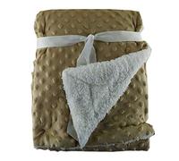 Baby Blanket Soft Bubble Fleece Newborn Blanket Boy Girl 75x100 cm- Unisex Blanket Cotton Fleece Sherpa Fur Back