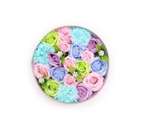 Baby Blessings Soap Flower Gift Box In Blues - Baby Shower & Christening Gift