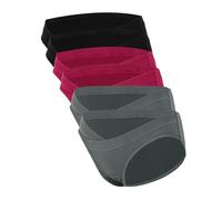 BABY BLISS 6- Pack Women's Under-the-Bump Underwear - Maternity Cotton Panties (M) Multicolor