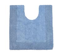 (Baby Blue) Allure Toilet Mat Pedestal Extra Thick Reversible Cotton Mat