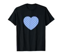 Baby Blue and White Boho Tiny Polka Dot Pattern Minimalist T-Shirt
