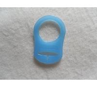 Baby Blue Dummy Pacifier Silicone Adapter Rings for Ringless Dummies by Mam Style