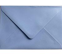 Baby Blue Envelopes (100gsm) Perfect for Christmas Cards, Greeting Cards, Wedding Invitations, Gift vouchers, Crafts and More (52, C6 (114mm x 162mm))
