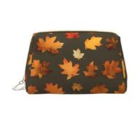 Baby Blue Heart Print Cosmetic Bags,Leather Makeup Bag Small For Purse,Cosmetic Pouch,Toiletry Clutch For Women Travel, Autumn Camoflauge, One Size