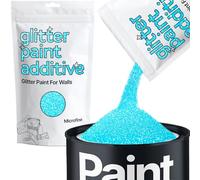 Baby Blue Iridescent Glitter Paint Additive Microfine 100g for Adding Sparkle to Paints & Varnish | Paint Walls Sparkly Add to Emulsion, Acrylic or Lacquer Indoor | Hemway