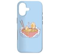 Baby Blue Kawaii Ramen Bowl Cute Egg Noodle Anime Food Spa Case for iPhone 17