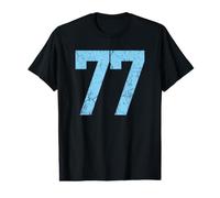Baby Blue Number 77 Jersey Player Uniform #77 Fan Value Graphic T-Shirt