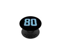 Baby Blue Number 80 Jersey Player Uniform #80 Fan PopSockets Adhesive PopGrip
