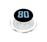 Baby Blue Number 80 Jersey Player Uniform #80 Fan PopSockets PopGrip for MagSafe