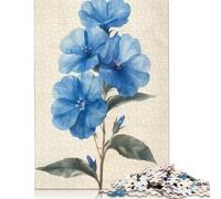 Baby Blue Phlox Flower Art Jigsaw Puzzles Puzzle for Adults Kids. 1000 Pieces Whimsical Challenge Toy Educational Game Home Decoration for Adults& Kids Age 14 Years Up 1000pcs (38x26cm)