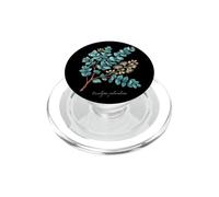 Baby Blue plant illustration Eucalyptus pulverulenta PopSockets PopGrip for MagSafe
